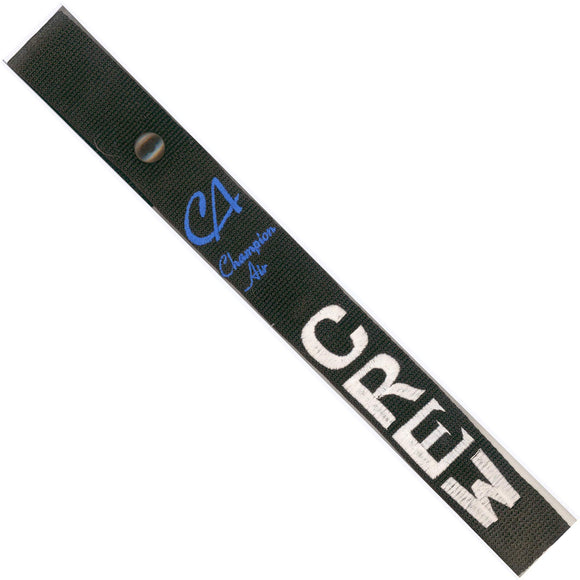 Champion Air  in Blue and White on a Black Crew Tag