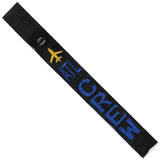 ATL - Blue Crew - Airplane in Gold on Black Bag Tag