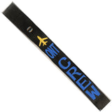 ONT - Blue Crew - Airplane in Gold on Black Bag Tag