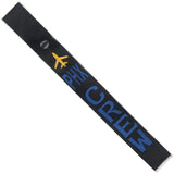 PHX - Blue Crew - Airplane in Gold on Black Bag Tag