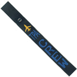TPA - Blue Crew - Airplane in Gold on Black Bag Tag