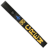 ORD - Gold Crew - Airplane in Blue on Black Bag Tag