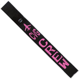 CVG - Pink Crew - Airplane in Pink on Black Bag Tag
