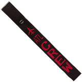 ATL - Red Crew - Airplane in Red on Black Bag Tag