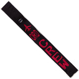 ORD - Red Crew - Airplane in Red on Black Bag Tag