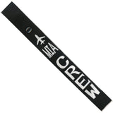 MIA - White Crew - Airplane in White on Black Bag Tag