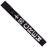 ORD - White Crew - Airplane in White on Black Bag Tag