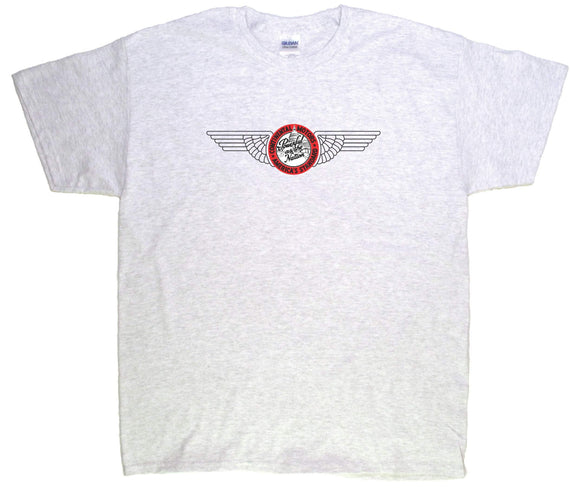 Continental Wings logo on a Ash Tee Shirt