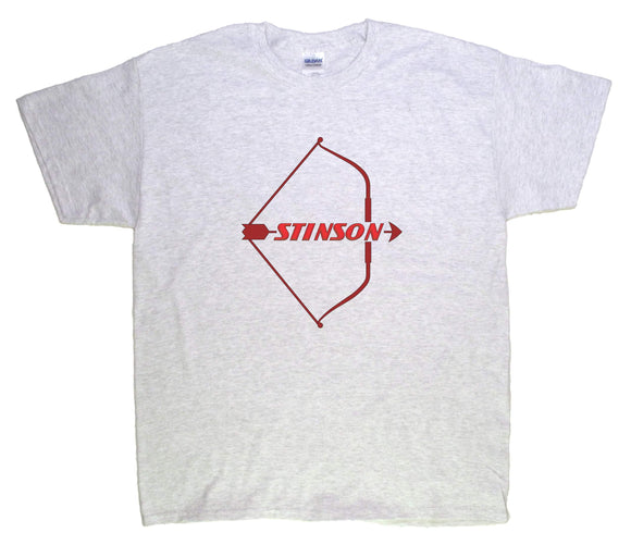 Stinson (post war) logo on a Ash Tee Shirt
