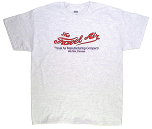 Travel Air logo on a Ash Tee Shirt