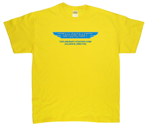 Taylorcraft logo on a Daisy Tee Shirt