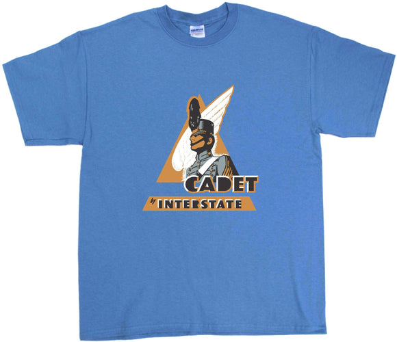 Interstate Cadet logo on a Iris Tee Shirt