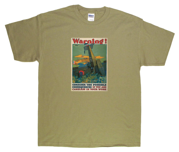Consider the Consequences poster on a Prairie Dust Tee Shirt