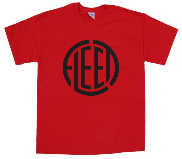 Fleet Aircraft logo on a Red Tee Shirt