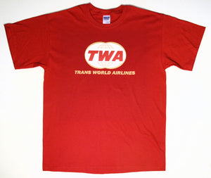 TWA logo on a Red Tee Shirt