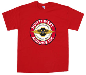 Northwest Airlines (1937) logo on a Red Tee Shirt