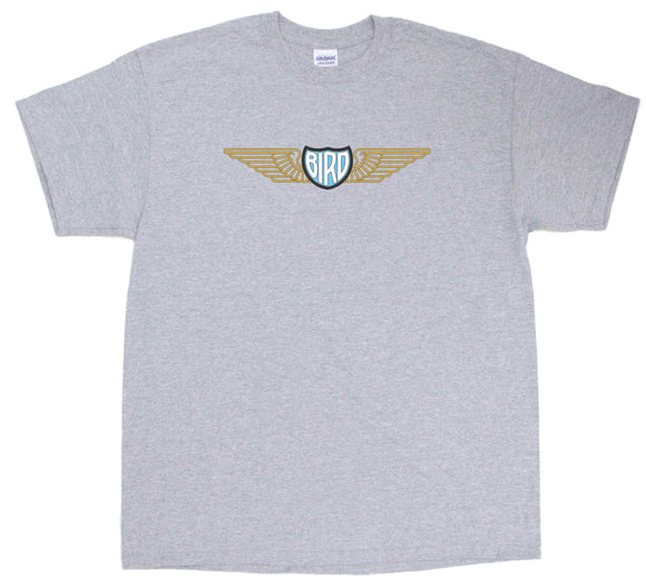 Brunner-Winkle Aircraft Co. logo on a Sports Grey Tee Shirt