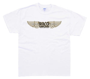The Advance Aircraft (WACO) logo on a White Tee Shirt