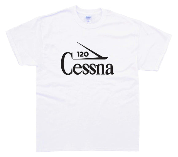 Cessna 120 (1940s) logo on a White Tee Shirt
