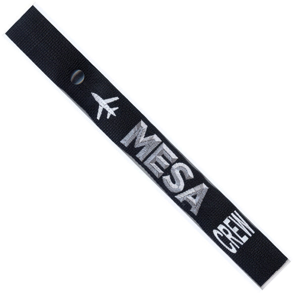 MESA Airlines  in Silver and Gray on a Black Crew Tag