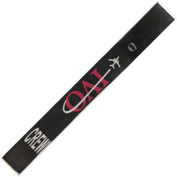 Omni Air International  in Red and Grey on a Black Crew Tag