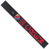 Southwest Airlines Heart OGG in Multi Colors on a Black Crew Tag