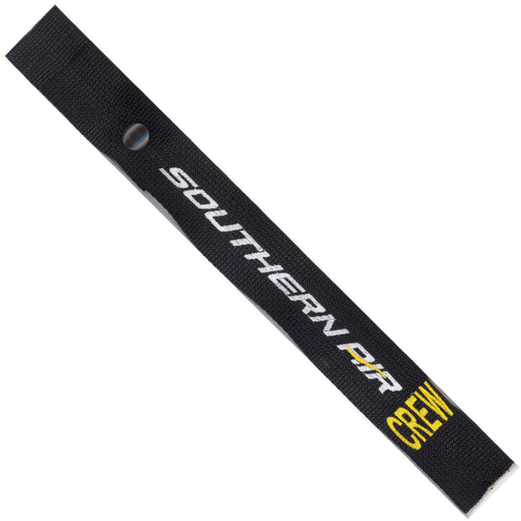 Southern Air  in White and Yellow on a Black Crew Tag