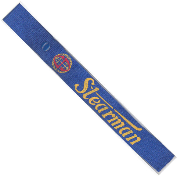 Stearman Logo  - Yellow/Red on Royal  Bag Tag