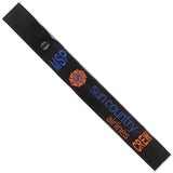 Sun Country Airlines MSP in Blue and Orange on a Black Crew Tag